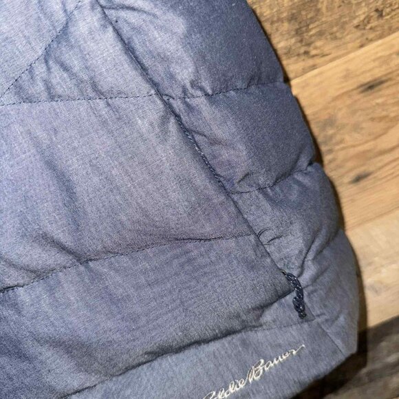 Women Plus Size Eddie Bauer Vest Blue Down Puffer EB650 Fill Lightweight Quilted - Picture 6 of 7